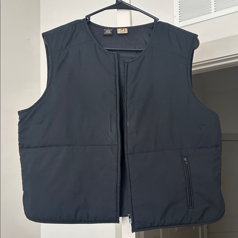 Rafaella Black Quilted Sleeveless Vest